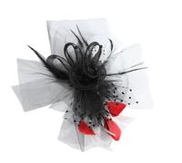 HUJIUTUO Elegante fascinator cappello copricapo divertente ragazza copricapo bello copricapo per matrimoni e feste, nero, 30x30cm