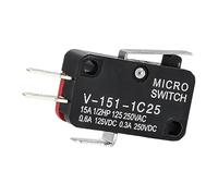 HUJWLBWF 10pcs V-151-1C25 SPDT 1 No 1 NC Short Straight Hinge Lever Arm Limit MicroSwitch E-Switch