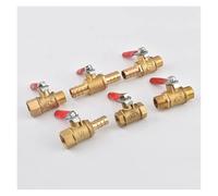 HUJWLBWF 1PC 1/2" BSP Male to Male Thread Two Way Brass Pneumatic Shut off Ball Valve Pipe Fitting Connector