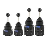 HUJWLBWF 1PC 30mm 2 Directions Self-Locking Monolever Joystick Switch Black HKB-2011