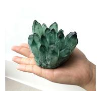 HUJWLBWF 1pc Green Ghost Phantom Quartz Crystal Cluster Rock Stones And Crystals Home Decor Ornaments (Size : About 600-700g)