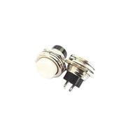 HUJWLBWF 5PCS DS-212 White Circular Since The Reset Unlocked Small Push Button Switch 16mm