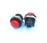 HUJWLBWF 5PCS R13-507 Series Red Push Button Switch 16 mm Since The Reset Circular Button Switch