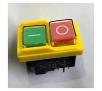 HUJWLBWF DZ04 4 Pins Waterproof Electromagnetic Push Button Switches ON off Start Stop Switch for Grinding Machine 250VAC 8(6) A