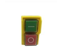 HUJWLBWF DZ04 4 Pins Waterproof Electromagnetic Push Button Switches Start Stop Switch for Grinding Machine 250VAC 8(6) A