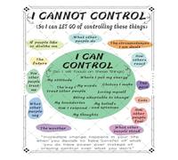 HUJWLBWF Emotional Regulation Chart Metal Sign Stress Management Reference for Room Counseling Center Wall-Art 8 X 12 inch