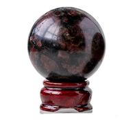 HUJWLBWF Garnet Crystal Ball Sphere Balls for Witchcraft And Decorative Crystals And Stones Beginners Gift,60~65mm
