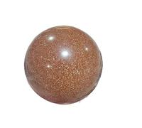HUJWLBWF Gold Sand Ball Quartz Crystal Carving Home Decoration Ornaments (Size : 71-80mm)