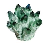 HUJWLBWF Green Crystal Cluster Decoration Points Quartz Ornament for, Feng Shui Home Decor And Gift,300~400g
