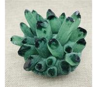HUJWLBWF Green Ghost Phantom Quartz Crystal Cluster Rock Stones And Crystals Home Decor Ornaments (Size : 500-600g)