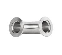 HUJWLBWF KF16 Vacuum 90 Degree Elbow 304 Stainless Steel Tri Clamp Flange Joint Pipe Fitting Tube
