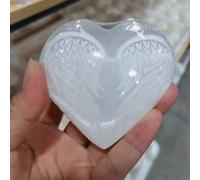 HUJWLBWF Nitrite Gypsum Quartz Stone Carved Crystal Heart Shaped Home Decoration Gift Decor