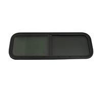 HuKaiL Finestra laterale per caravan, 800 x 300 mm, colorata con rete di protezione dagli insetti e anello di montaggio, vetro temperato per camper rimorchi o veicoli modificati
