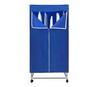 HuKaiL Mini asciugatrice portatile PTC con 0-240 minuti e capacità di carico di 30 kg, pieghevole, piccolo stendibiancheria con telecomando e touchscreen, 70 x 50 x 150 cm, blu