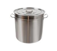 HuKaiL Pentola da 70 l, 45 cm, grande in acciaio inox, con coperchio a scomparsa e manici, pentola alta per stufare, arrostire e mantenere al caldo