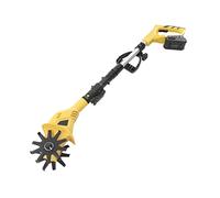 HuKaiL Rotavator elettrico da giardino, 22 V, 250 giri/min, coltivatore a batteria con profondità di 17 cm e distanza di aratura 10 cm, coltivatore rototillatore con batteria al litio da 20 V, 2000