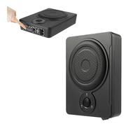 HuKaiL Subwoofer per auto da 8 pollici, 600 W, 12 V, modificato audio per auto, con altoparlanti attivi alti e subwoofer amplificatore, subwoofer auto con corpo in acciaio inox, nero