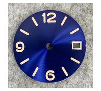 HUKILU yaoqijie 28,5 mm quadrante orologio digitale Sunburst/Frosted Faces verde luminoso orologio da uomo parti di modifica for movimento NH35/NH36/4R/7S lasting(A)