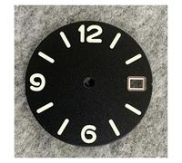HUKILU yaoqijie 28,5 mm quadrante orologio digitale Sunburst/Frosted Faces verde luminoso orologio da uomo parti di modifica for movimento NH35/NH36/4R/7S lasting(C)