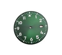 HUKILU yaoqijie Accessori for orologi Quadrante Pilota Quadrante Verde Luminoso Adatto for Movimento NH35/36/4R lasting(Verde)