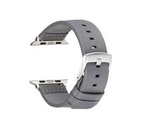 HUKILU yaoqijie Cinturini in pelle casual compatibili con 8 7 6 5 4 3 cinturini for orologi 38mm 40mm 41mm 42mm 44mm 45mm cinturini compatibili con Iwatch lasting(Gray-S,38mm 40mm 41mm)
