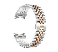 HUKILU yaoqijie Cinturino in acciaio for orologio 6 Classic 43 47mm Cinturino in metallo Quick Fit for orologio 6/5/4 40mm 44mm 5Pro 45mm lasting(Silver Rose Gold,Watch 6 40mm 44mm)