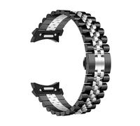 HUKILU yaoqijie Cinturino in acciaio for orologio 6 Classic 43 47mm Cinturino in metallo Quick Fit for orologio 6/5/4 40mm 44mm 5Pro 45mm lasting(Black Silver,6 Classic 43mm 47mm)