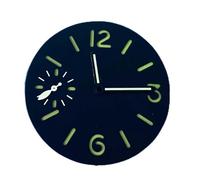 HUKILU yaoqijie Parti di inserto for quadrante dell'orologio da 34,5 mm con lancette for movimento ETA6497/ST3600 Accessori luminosi verdi Modifica lasting(Verde)