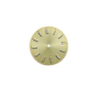 HUKILU yaoqijie Quadrante dell'orologio da 28,5 mm for movimento NH35 BGW9 quadrante dell'orologio meccanico luminoso blu verde lasting(Yellow)