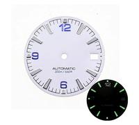 HUKILU yaoqijie Quadrante dell'orologio da 28,5 mm NH35 con verde C3 luminoso luminoso for orologio da 3,8 SKX007 NH35A movimento mod accessori lasting