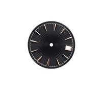 HUKILU yaoqijie Quadrante dell'orologio da 29 mm con superficie a motivo radiale e data singola Parti di ricambio for orologi da uomo e da donna for movimento NH35/NH36 lasting(Rose Black)