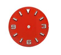 HUKILU yaoqijie Quadrante dell'orologio digitale 369 3c Super Green Glow in the dark 28,55 mm for montaggio di parti di quadranti di orologi con movimento automatico NH35 NH36 lasting(WZ-N-83)
