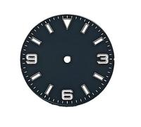HUKILU yaoqijie Quadrante dell'orologio digitale 369 3c Super Green Glow in the dark 28,55 mm for montaggio di parti di quadranti di orologi con movimento automatico NH35 NH36 lasting(WZ-N-85)