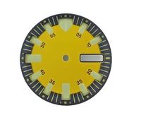 HUKILU yaoqijie Quadrante dell'orologio fosforescente C3 verde da 29 mm, compatibile con cassa meccanica automatica NH35 NH36 Accessori for orologi Logo personalizzato lasting(WZ-N-6)
