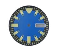 HUKILU yaoqijie Quadrante dell'orologio fosforescente C3 verde da 29 mm, compatibile con cassa meccanica automatica NH35 NH36 Accessori for orologi Logo personalizzato lasting(WZ-N-8)