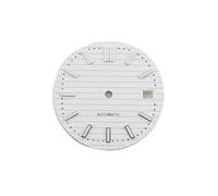 HUKILU yaoqijie Quadrante dell'orologio NH35 29,8 mm Quadrante luminoso verde Parti accessorie for cassa dell'orologio da uomo for movimento NH34 nh35 modificato lasting(White dial)