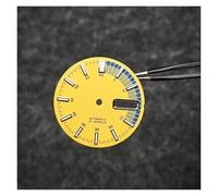 HUKILU yaoqijie Quadrante dell'orologio NH36 28,5 mm Parti di modifica dell'orologio meccanico for movimento NH36A/4R36 Quadranti for orologi subacquei luminosi verdi lasting(Yellow)