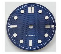 HUKILU yaoqijie Quadrante luminoso da 31 mm, nero argento, verde, grigio, blu, adatto al movimento NH35 lasting(R2 Blue)