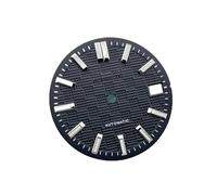 HUKILU yaoqijie Quadrante luminoso verde da 28,5 mm con calendario singolo, data, modifica dei quadranti degli orologi, accessori for orologi for movimento NH35/NH36 lasting(schwarz)