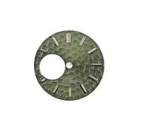 HUKILU yaoqijie Quadrante luminoso verde da 28,5 mm for orologi meccanici NH34, accessori for orologi meccanici, quadranti di ricambio for movimenti NH38 lasting(Army Green)