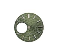 HUKILU yaoqijie Quadrante NH34 28,5 mm Quadrante luminoso verde for orologio meccanico con movimento NH34 NH38 Accessori for orologi lasting(Army Green)