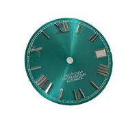 HUKILU yaoqijie Quadrante NH35 da 28,5 mm senza numeri romani luminosi for movimento meccanico automatico NH35 NH36 Parti e accessori lasting(Light Blue Silver)