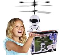 HUKITECH - Astronauta volante - Robot - Sensore a infrarossi - Controllo manuale - Illuminazione LED - Bambini - Giocattoli RC