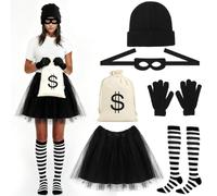 HUKUMA Costume da Ladro Donna per Cosplay di Carnevale Halloween-1