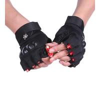 HULA Guanti LED per Torcia, Luminosi da Scheletro per Festa a Mano (Rosso)