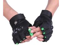 HULA Guanti Torcia LED, Guanti Luminosi Scheletri Mano, Verde