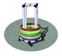 Hula Hoop Storage Rack - Carrello mobile per attrezzature sportive e fitness, design leggero e resistente