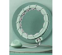 Hula Hoops con Palla per La Vita Adulta Staccabile E Anello di Auto-Rotazione di Massaggio, Green, One Size
