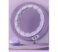 Hula Hoops con Palla per La Vita Adulta Staccabile E Anello di Auto-Rotazione di Massaggio, Purple, One Size