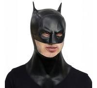 Hulaiyaa Bat Maschera Adulto, Supereroe Pipistrello Maschera in Lattice Accessori Uomo, Dark Knight Maschera, Lattice Copricapo Nero per Halloween Decorazione Carnevale Spaventosa Pasqua Costume